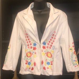 EV4 Flower Embroidered Blazer 🌸🌼